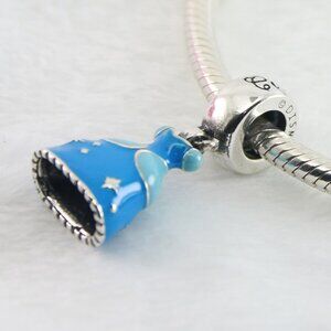 Pandora Charm Disney Cinderella's Blue Dress Signature Color Spring Break Travel